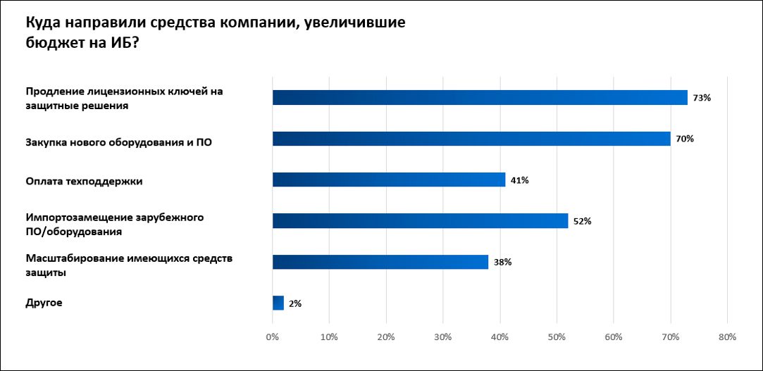 Бюджеты на ИБ в 2023 году увеличили 40% российских компаний - исследование